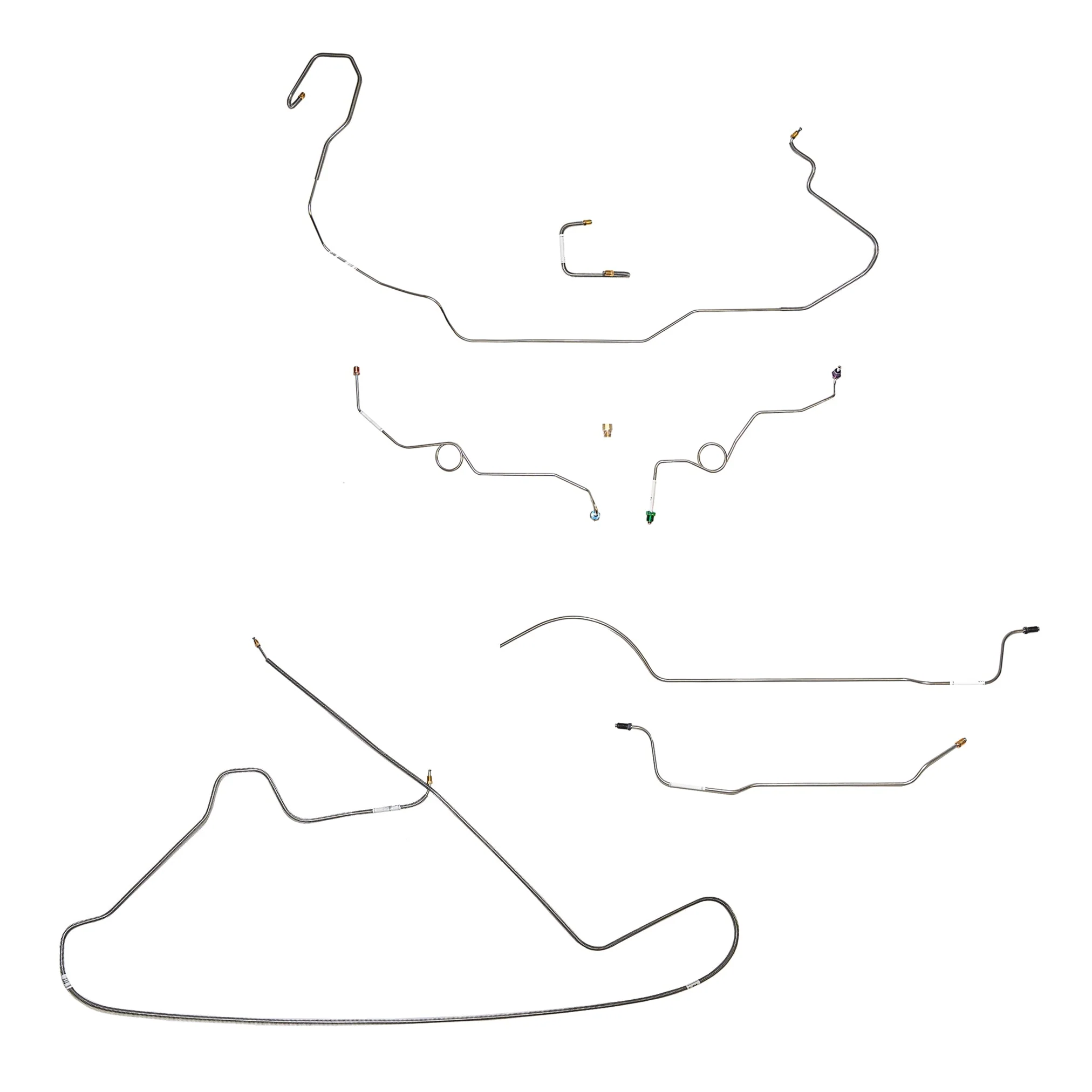 CBK0215- 66-69 Mopar B-Body with 8.75'' Axle, Power Disc Brake Conversion Complete Brake Line Kit