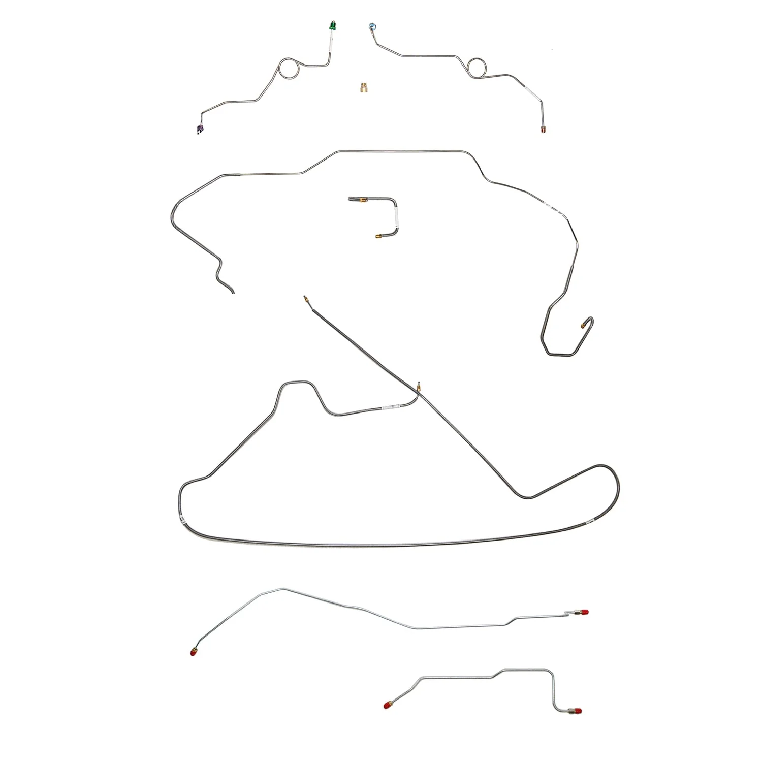 CBK0216- 67-69 Mopar B-Body with a Dana 60 Axle, Power Disc Brake Conversion Complete Brake Line Kit