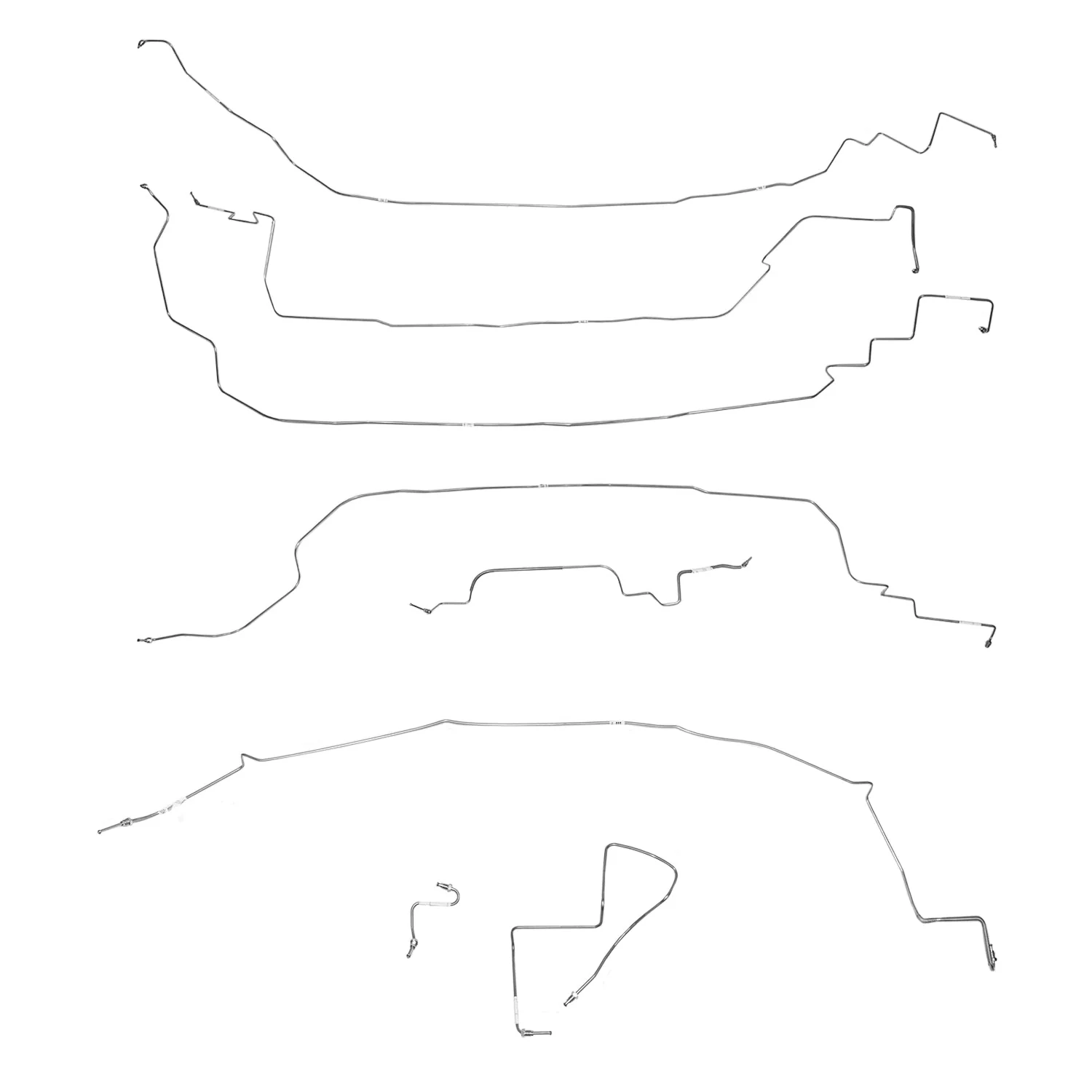 CBK0223- 86-87 Corvette C4; Complete Brake Line Kit