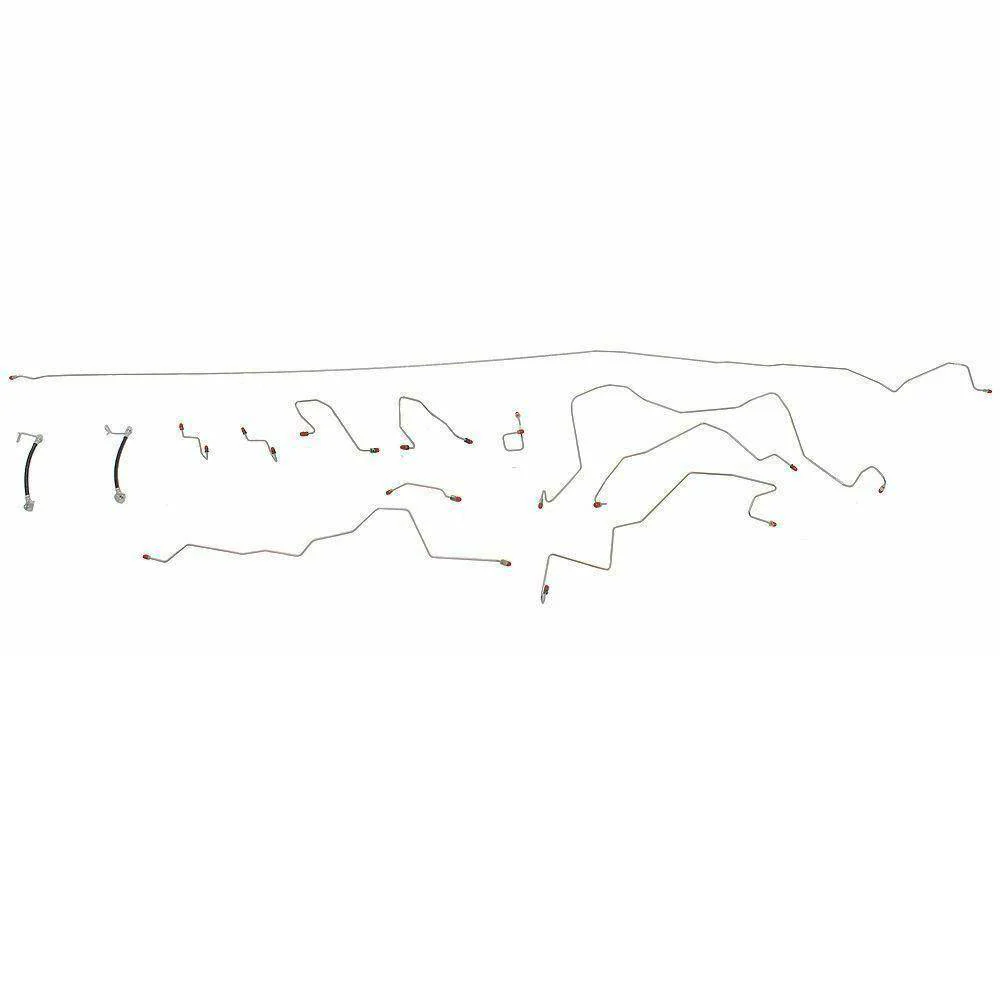 CBK0234- 01-02 Ram 3500, 4 WD, Rear ABS, Reg Cab, Long Bed Brake Line Kit - Image 2