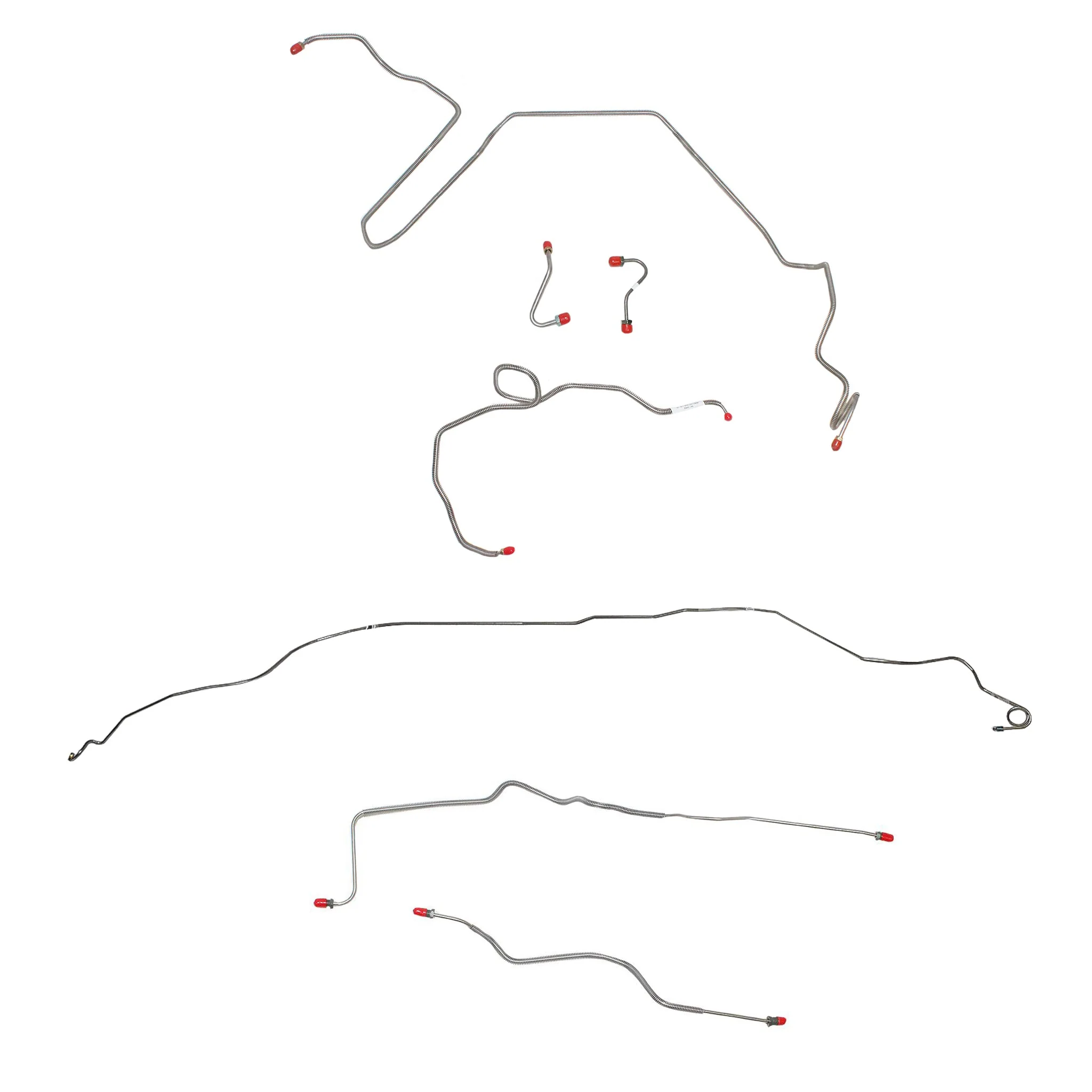 CBK0244- 82-83 Camaro; 2.5L/4 cyl or 2.8L/6 cyl, Drum; Complete Brake Line Kit