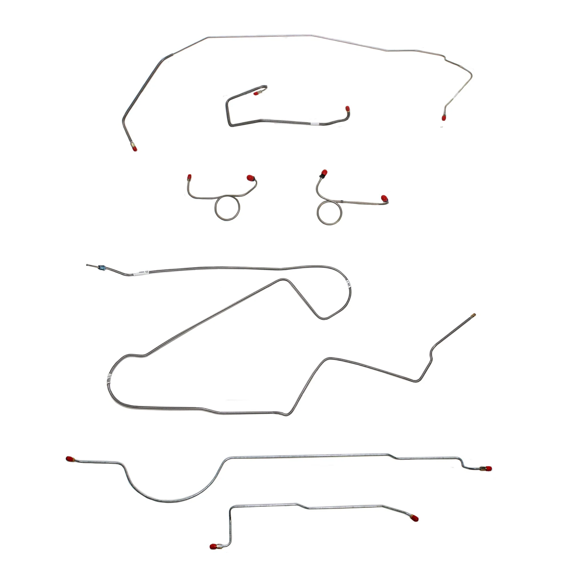 CBK0249- 86-89 Camaro, 2.5L/4 cyl (1986) or 2.8L/6 cyl, J65 Rear Disc; Complete Brake Line Kit - Image 2