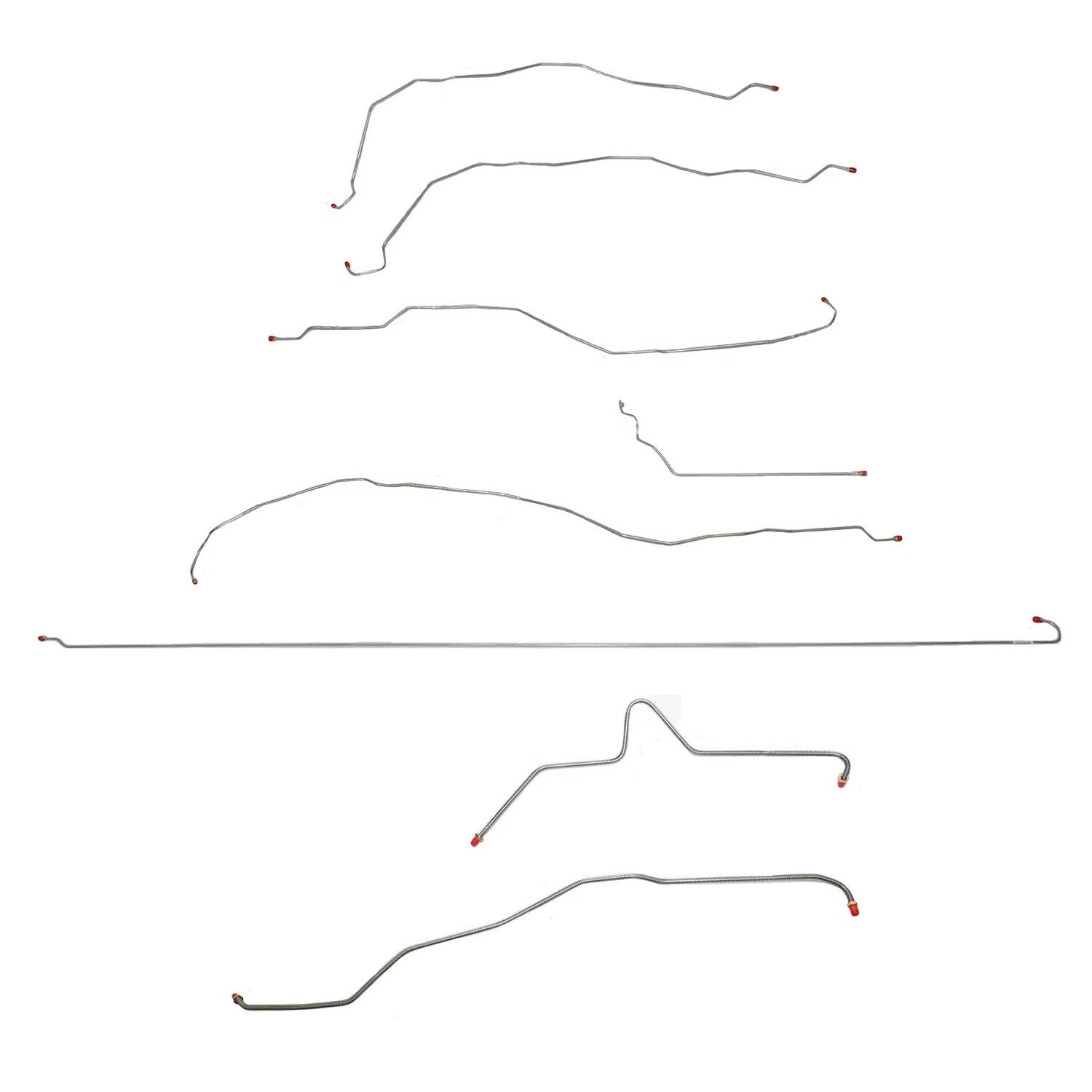 CBK0255- 01-07 GM 2500HD Ext Cab, Long Bed, 6.0L; Complete Brake Line Kit - Image 2