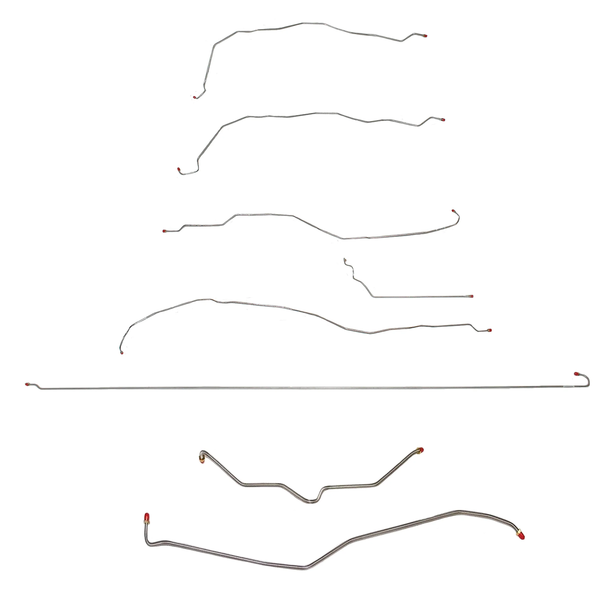 CBK0259SS- Fine Lines 01-07 GM 2500HD/3500 Truck 6.6L/8.1L Ext Cab/Standard Bed; Complete Brake Line Kit; Stainless