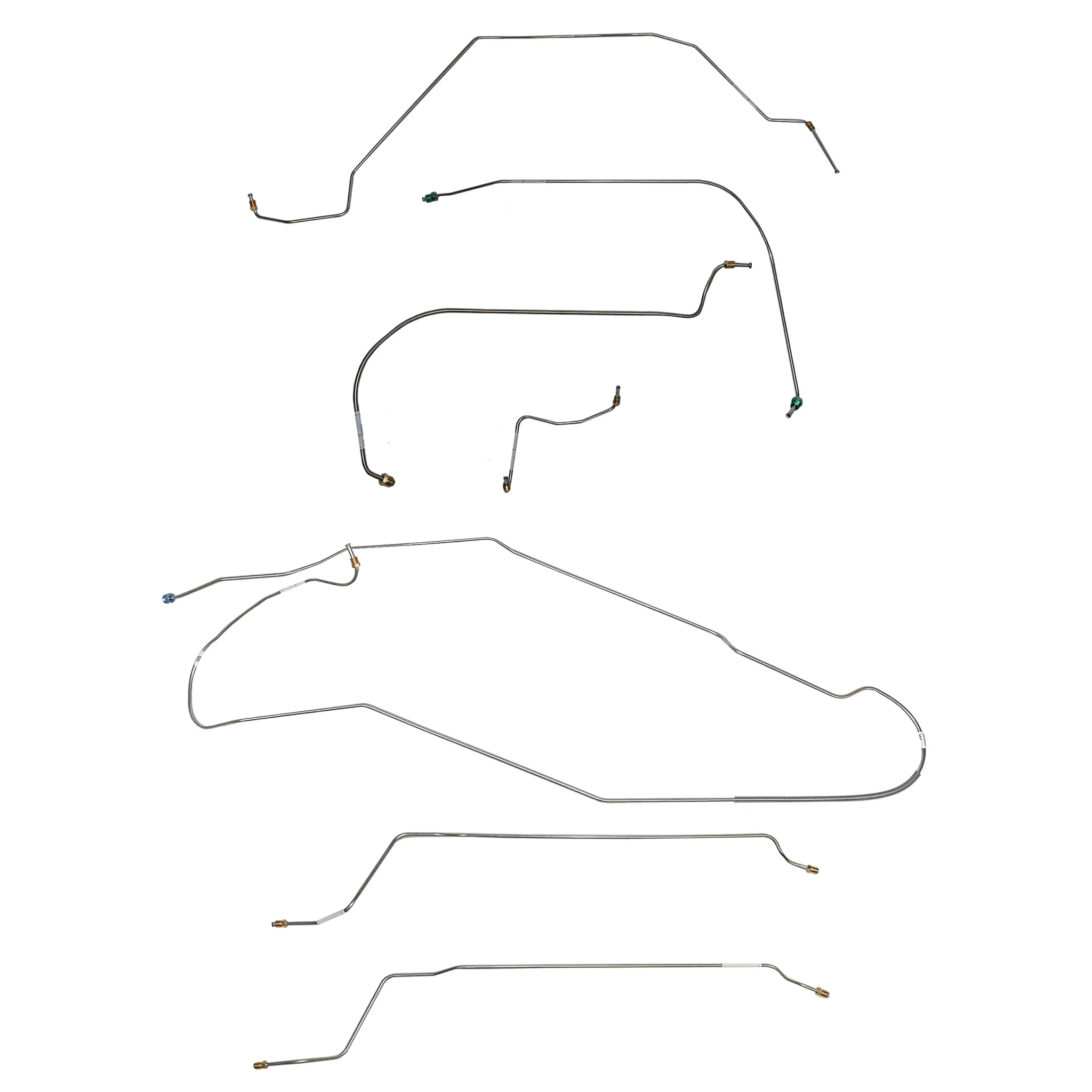 CBK0412SS- 64-67 Chevy Chevelle Hardtop, Disc Brake Conversion Brake Line Kit; Stainless