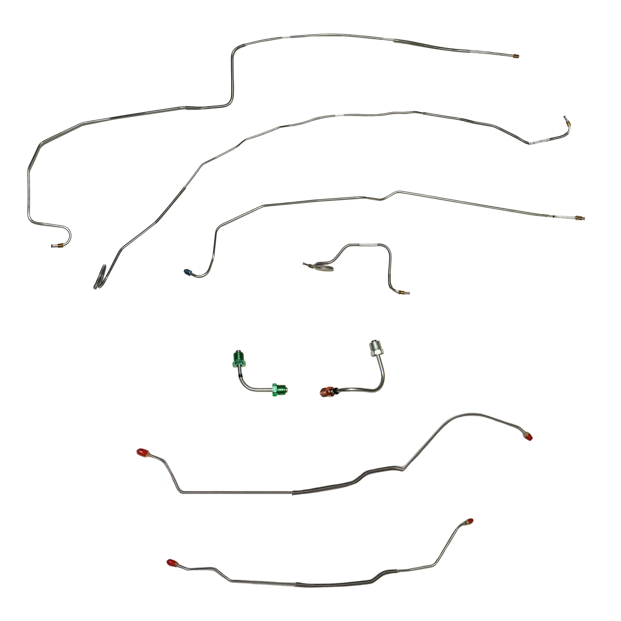 CBK0417SS- 67 Chevy Camaro with Rear Mono-Leaf, Disc Conversion Brake Line Kit; Stainless