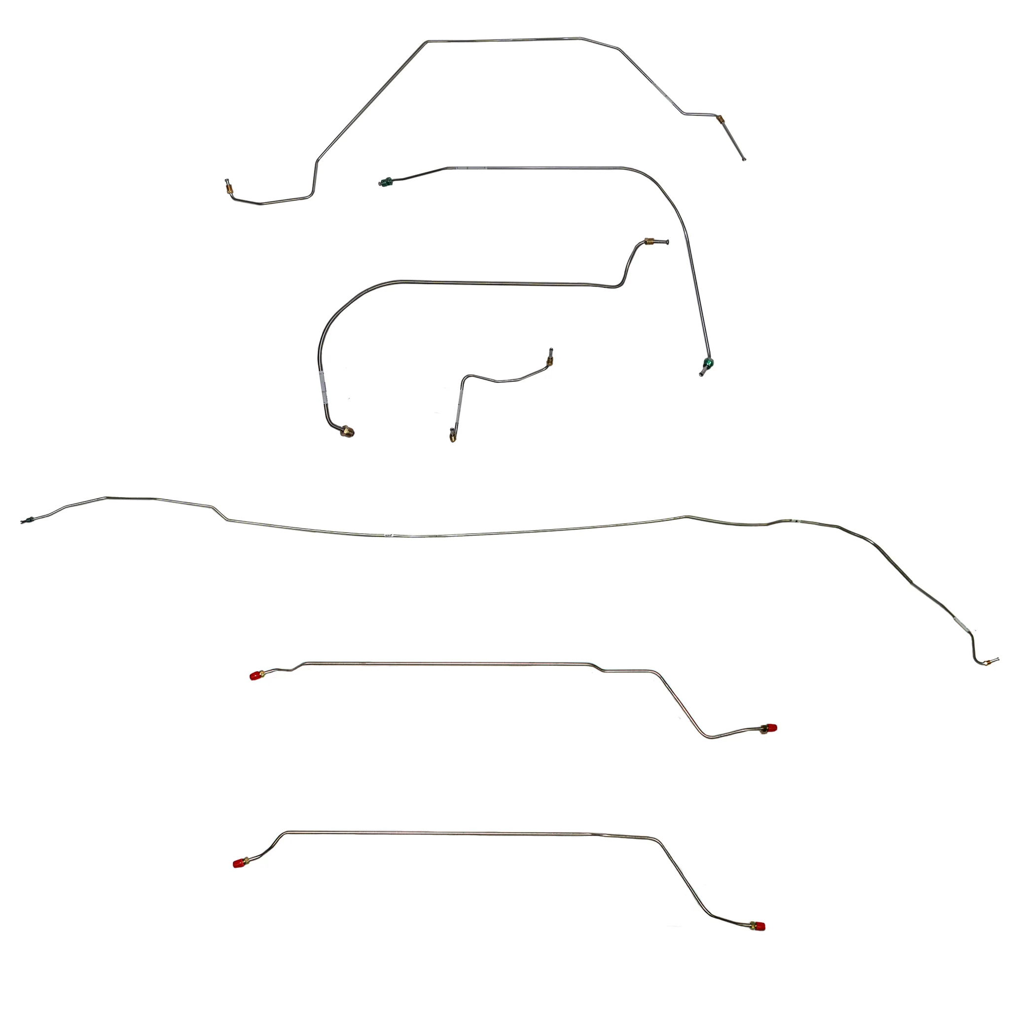 CBK0423SS- 64-65 Pontiac Lemans / GTO Convertible, Disc Brake Conversion Brake Line Kit; Stainless