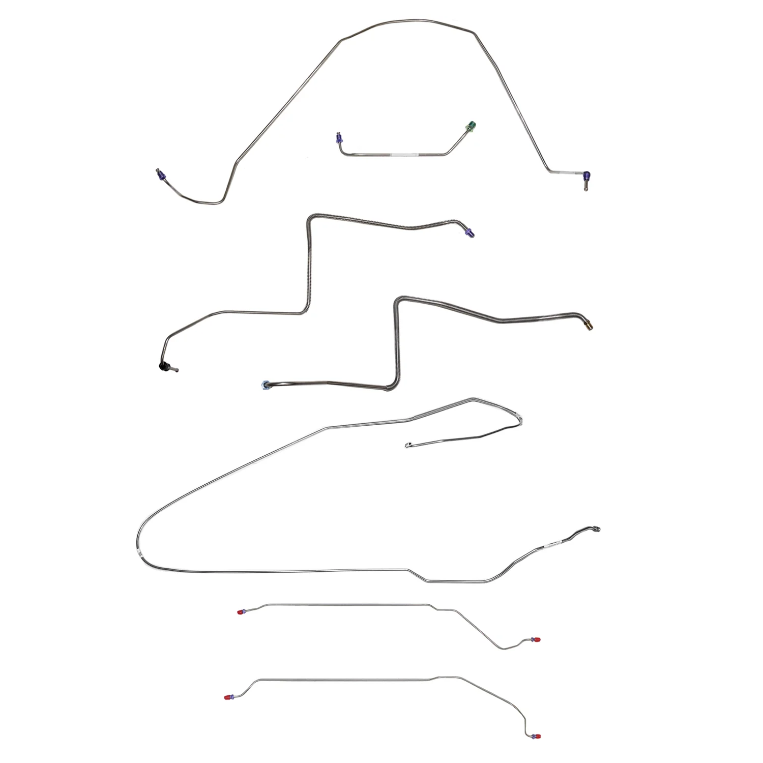 CBK0428SS - 1967 Buick Skylark / GS, w/ Power Drum, Convertible; Complete Brake Line Kit; Stainless