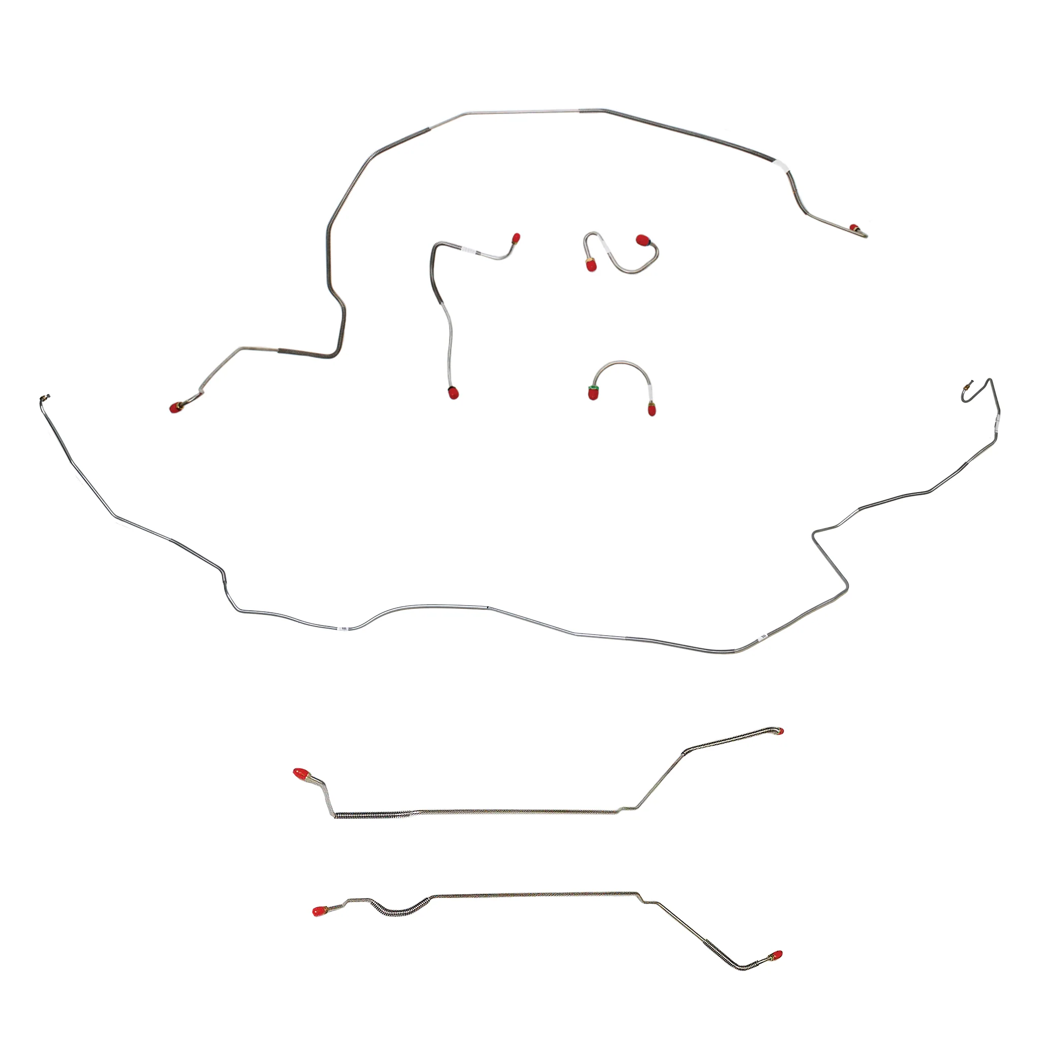 CBK0486SS - 1968 Pontiac Firebird, w/ Standard Drum; Complete Brake Line Kit; Stainless