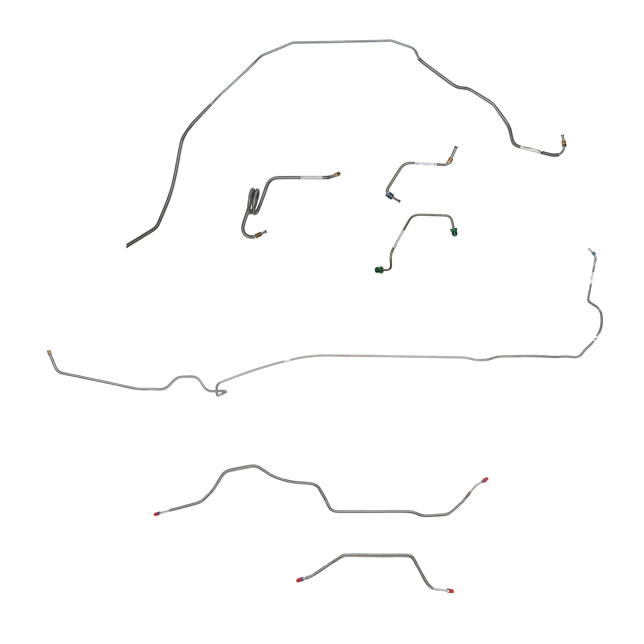 CBK0498SS - 1981 Pontiac Firebird, w/ Power Disc, Standard Rear Suspension; Complete Brake Line Kit; Stainless