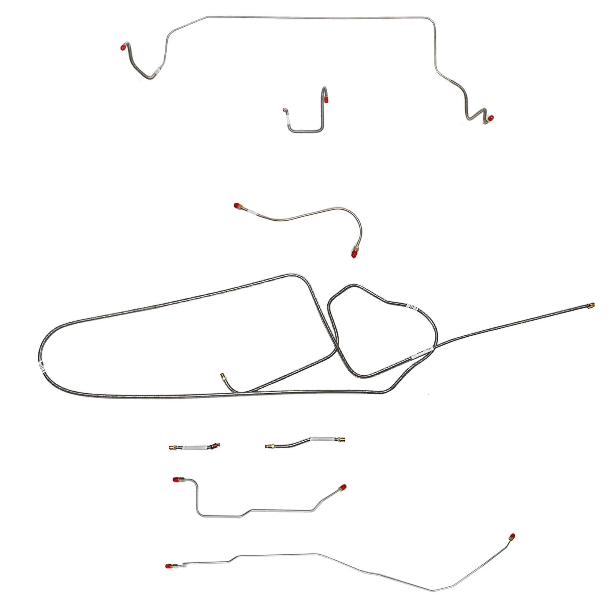 CBK0627- 1966 MOPAR B-body w/ Standard Disc, FACTORY Disc, Right Front OVER Frame Straight Across Firewall, Dana Axle; Complete Brake Line Kit - Image 2