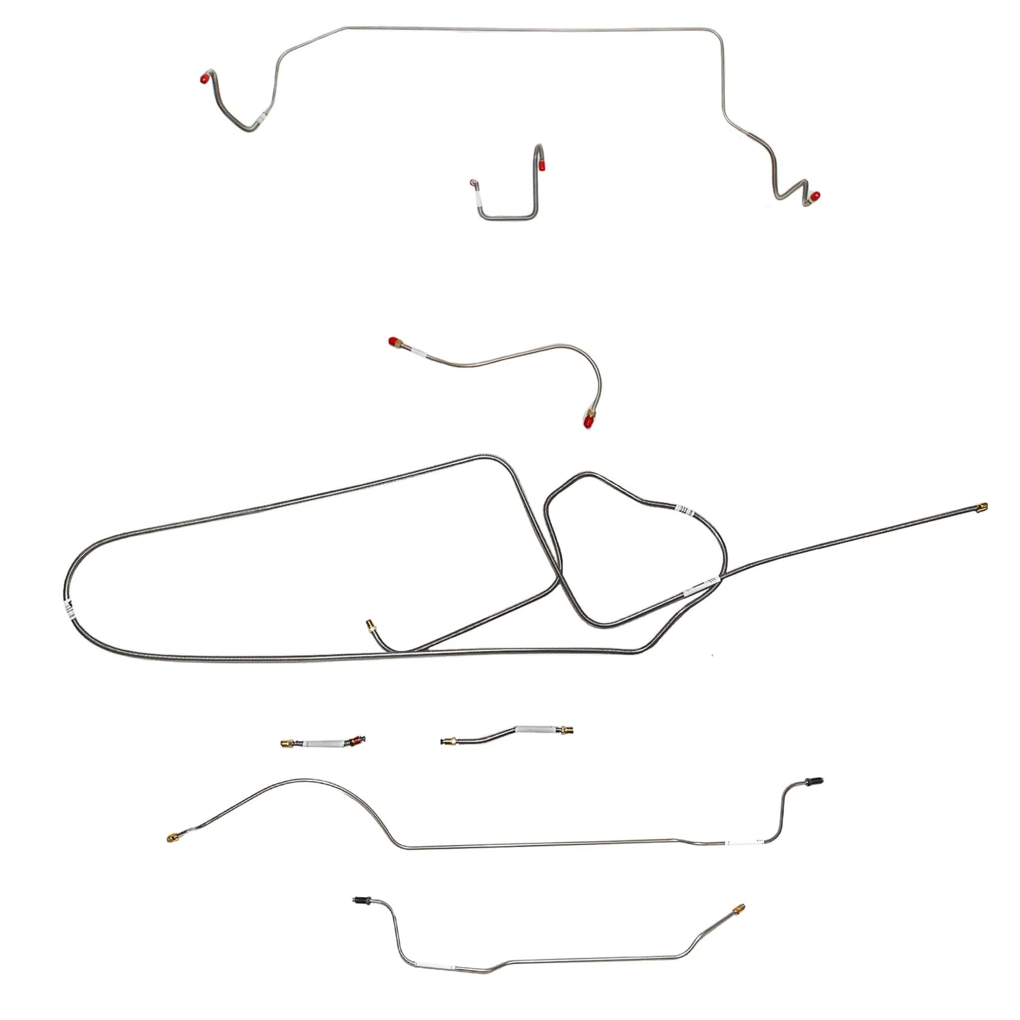 CBK0628- 1966 MOPAR B-body w/ Standard Disc, FACTORY Disc, Right Front OVER Frame Straight Across Firewall, 8-3/4'' Axle; Complete Brake Line Kit