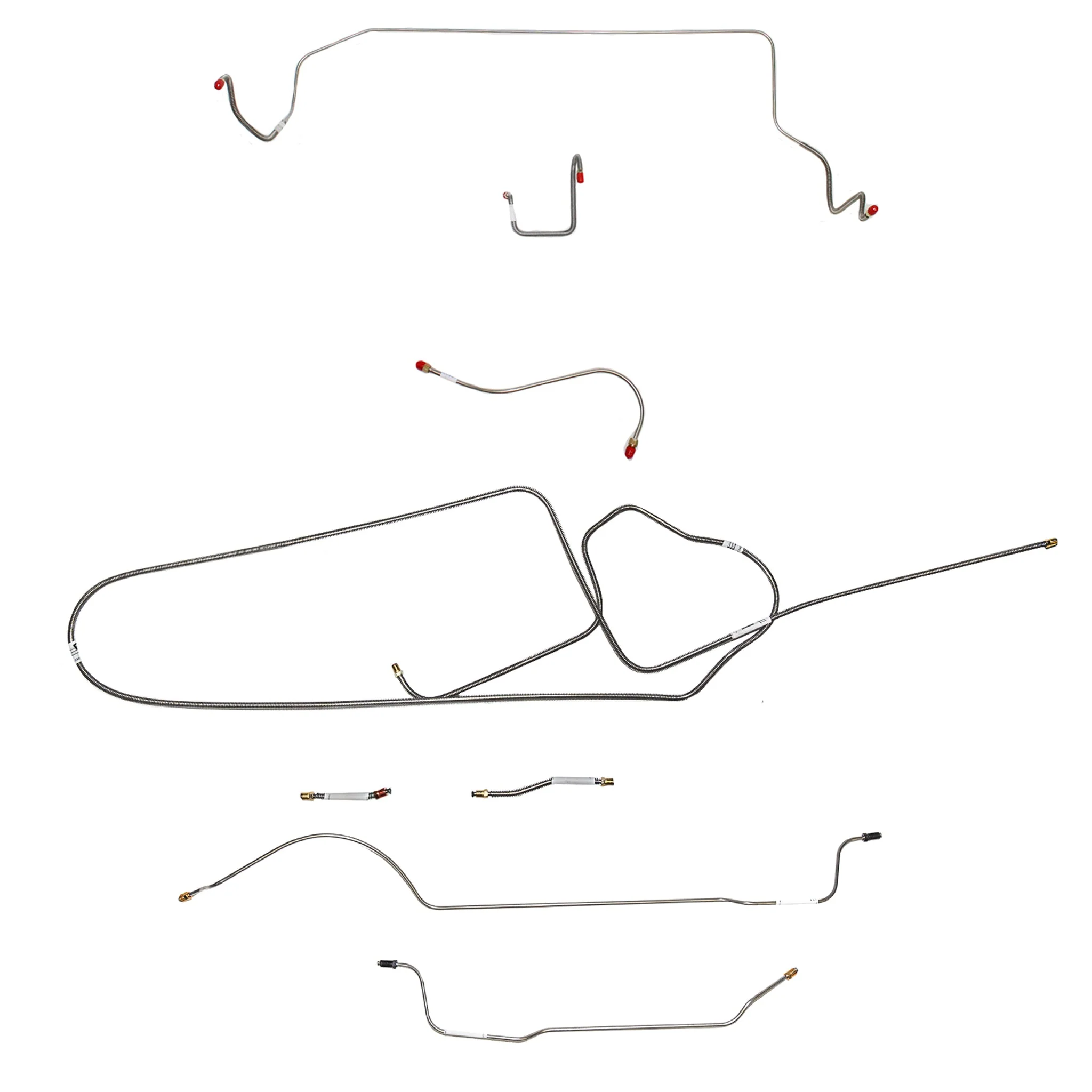 CBK0628- 1966 MOPAR B-body w/ Standard Disc, FACTORY Disc, Right Front OVER Frame Straight Across Firewall, 8-3/4'' Axle; Complete Brake Line Kit - Image 2