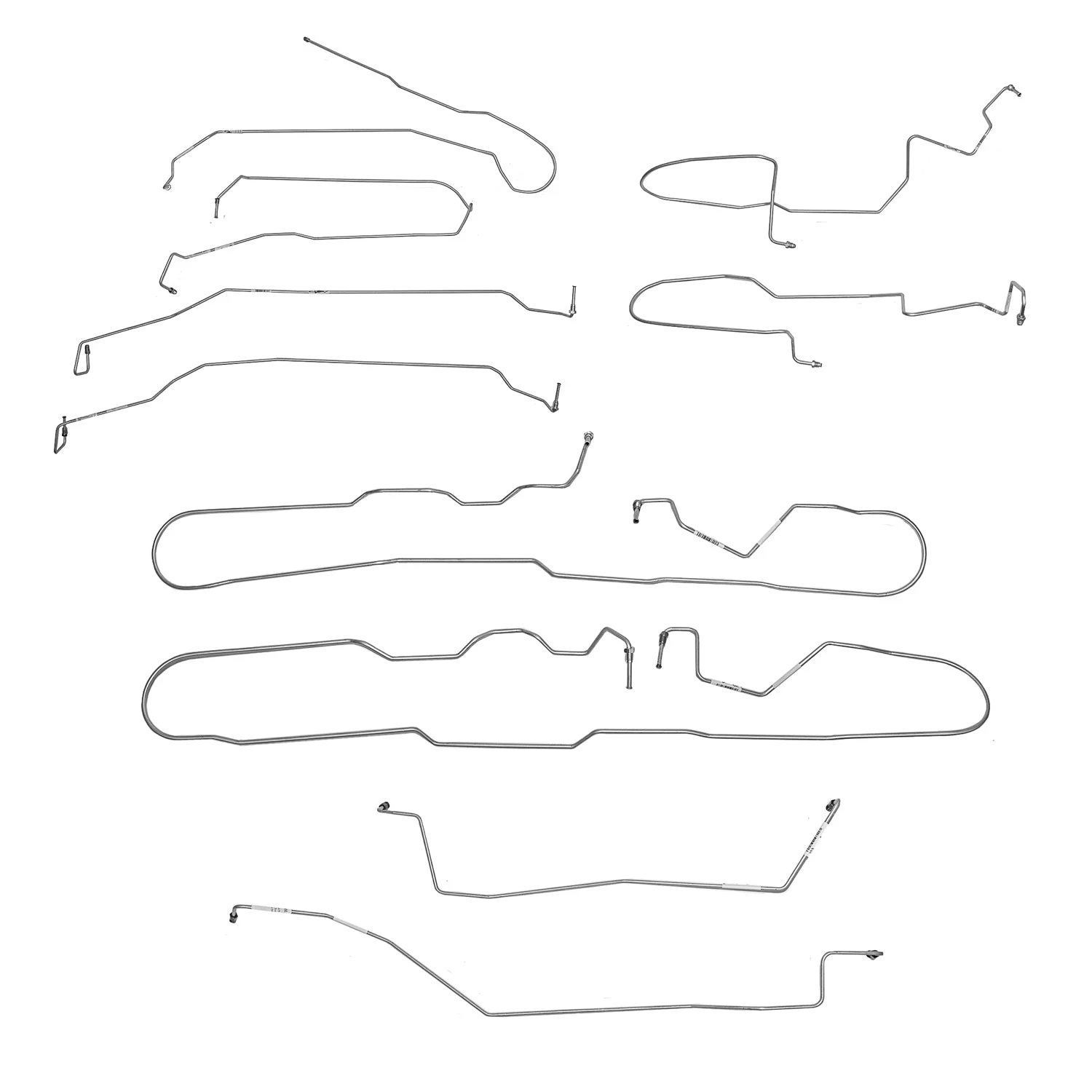 CBK0686- 2014-18 GM 1500 Truck w/ 4WD, AWABS, Extended Cab & Short Bed, Disc Brakes, Traction Control; Complete Brake Line Kit