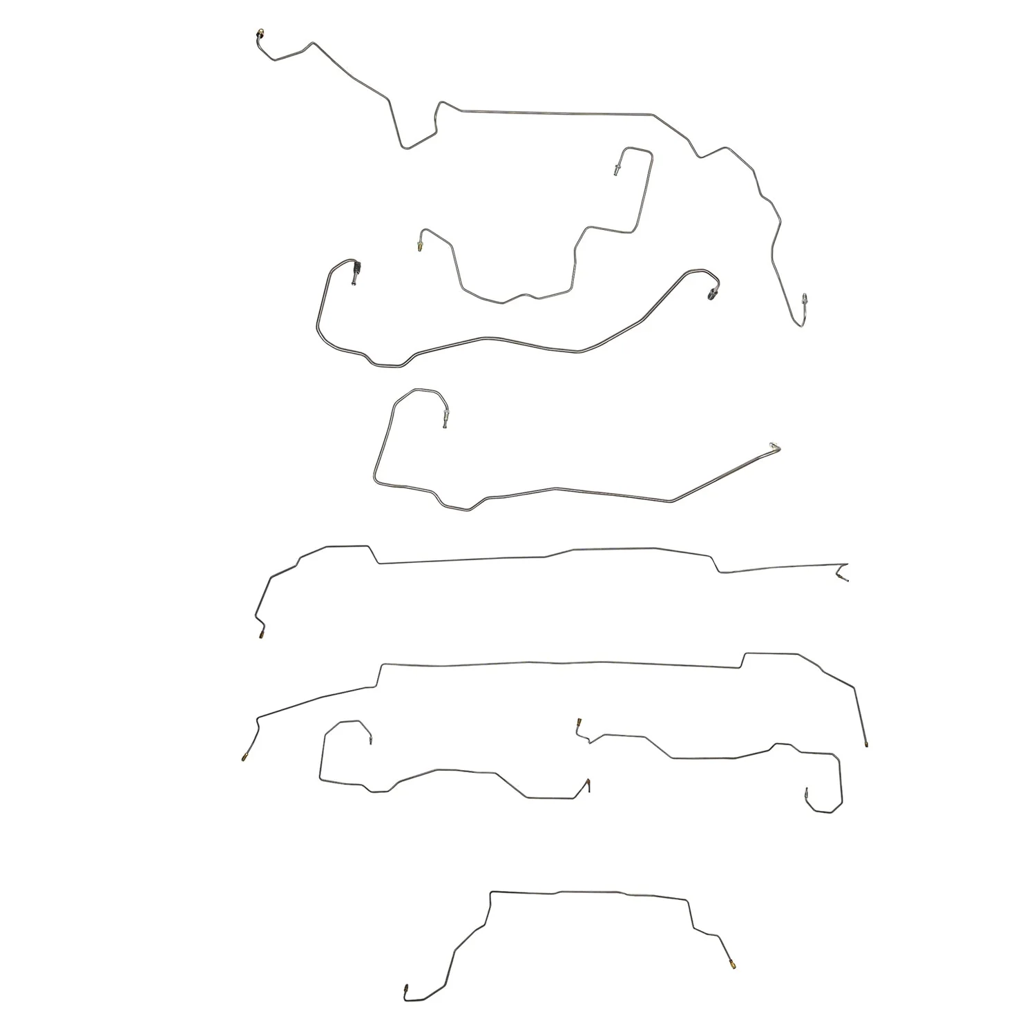CBK0698- 11-14 Ford Mustang; Complete Brake Line Kit - Image 2