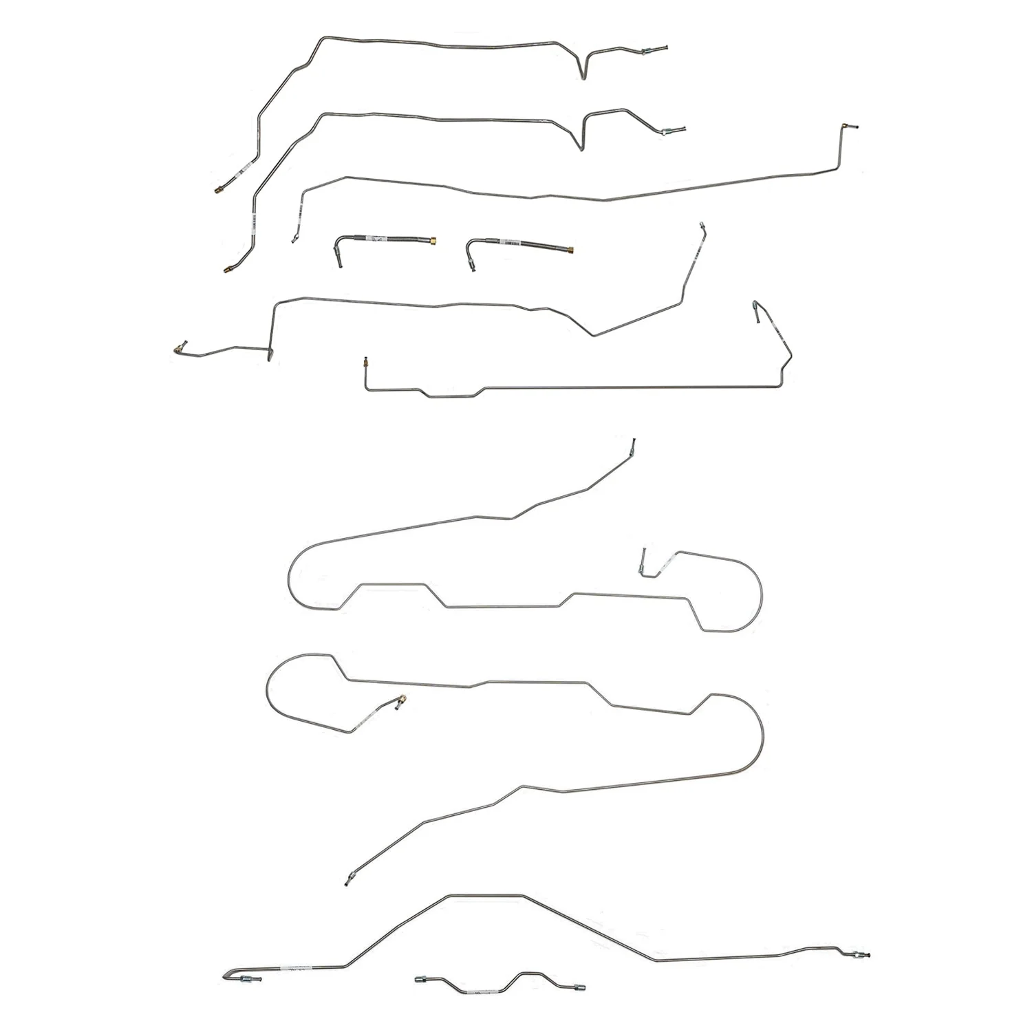 CBK0700- 2015-22 Chevy Colorado, 4x4, 4WABS, With Traction Control; Crew cab/Long bed, Complete Brake Line Kit - Image 2