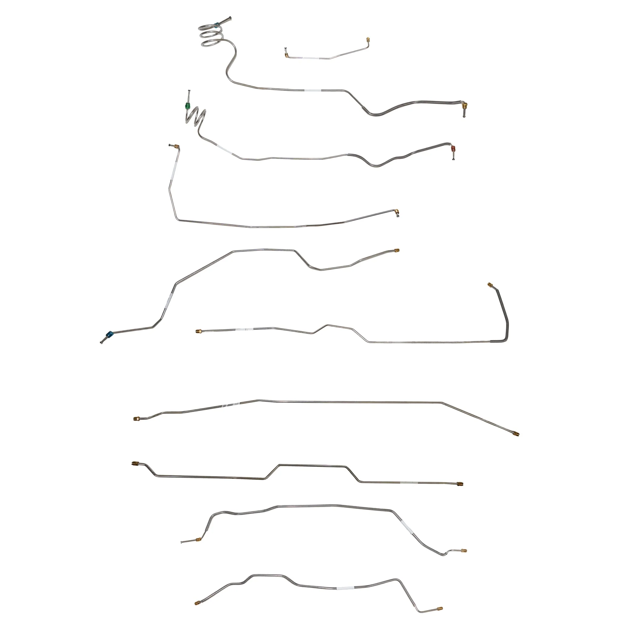CBK0711- 1973-79 Chevy C-10 w/ Single Cab and Short Bed; Complete Brake Line Kit - Image 2