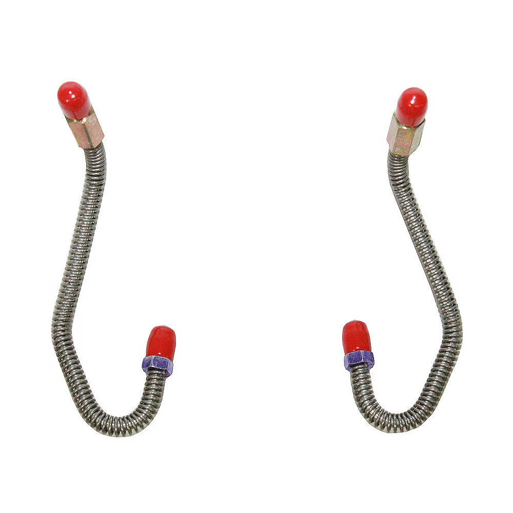 CFB6805- 68-72 Chevy Chevelle, Malibu, EL Camino; Front Drum Wheel Cylinder Lines, Pair - Image 2