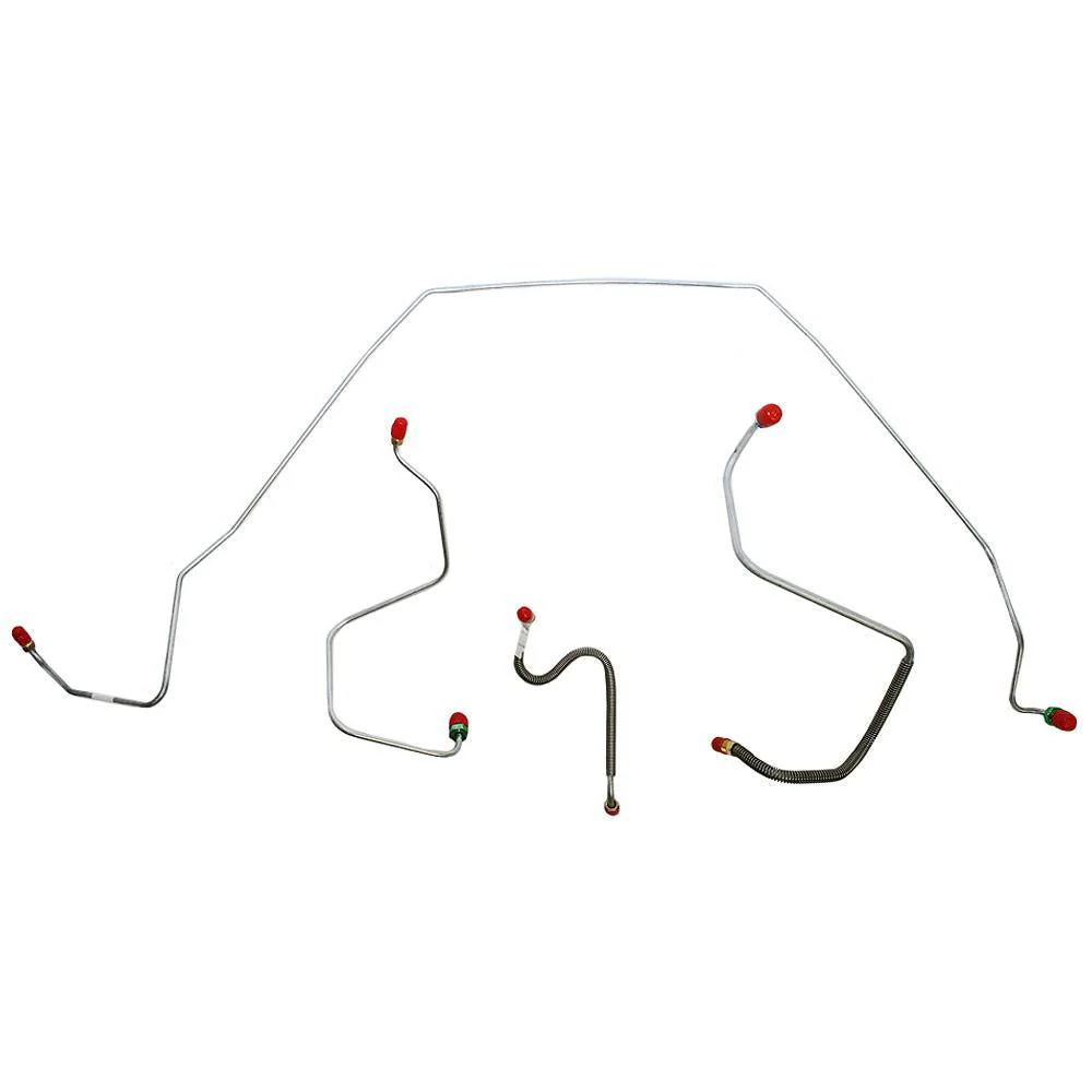 CKT6701- 67 Chevy Malibu, Chevelle, El Camino, (Except Super Sport) Standard Drum Brakes, Front 4pc Line Set - Image 2