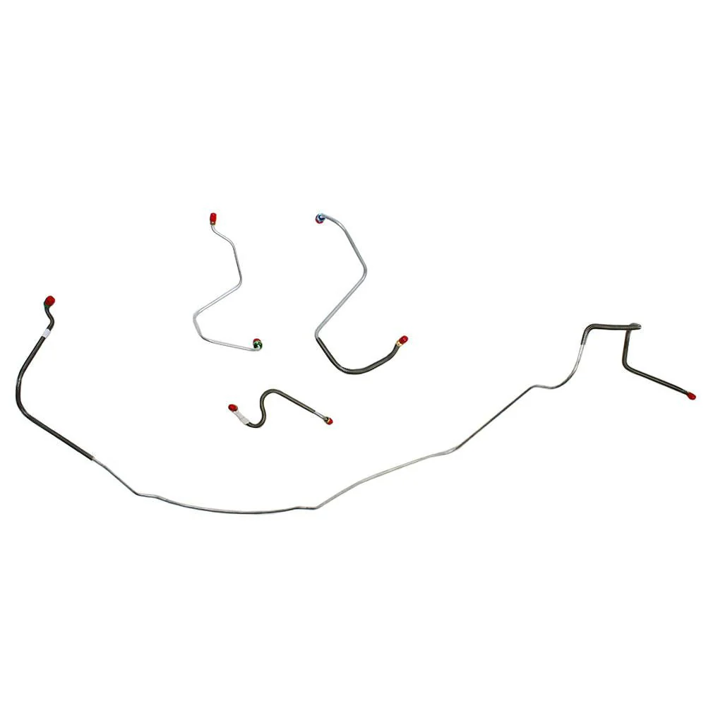 CKT6703- 67 Chevy Malibu, Chevelle, SS, El Camino SS, (Super Sport ONLY), Standard Drum Brakes, Front 4pc Line Set - Image 2