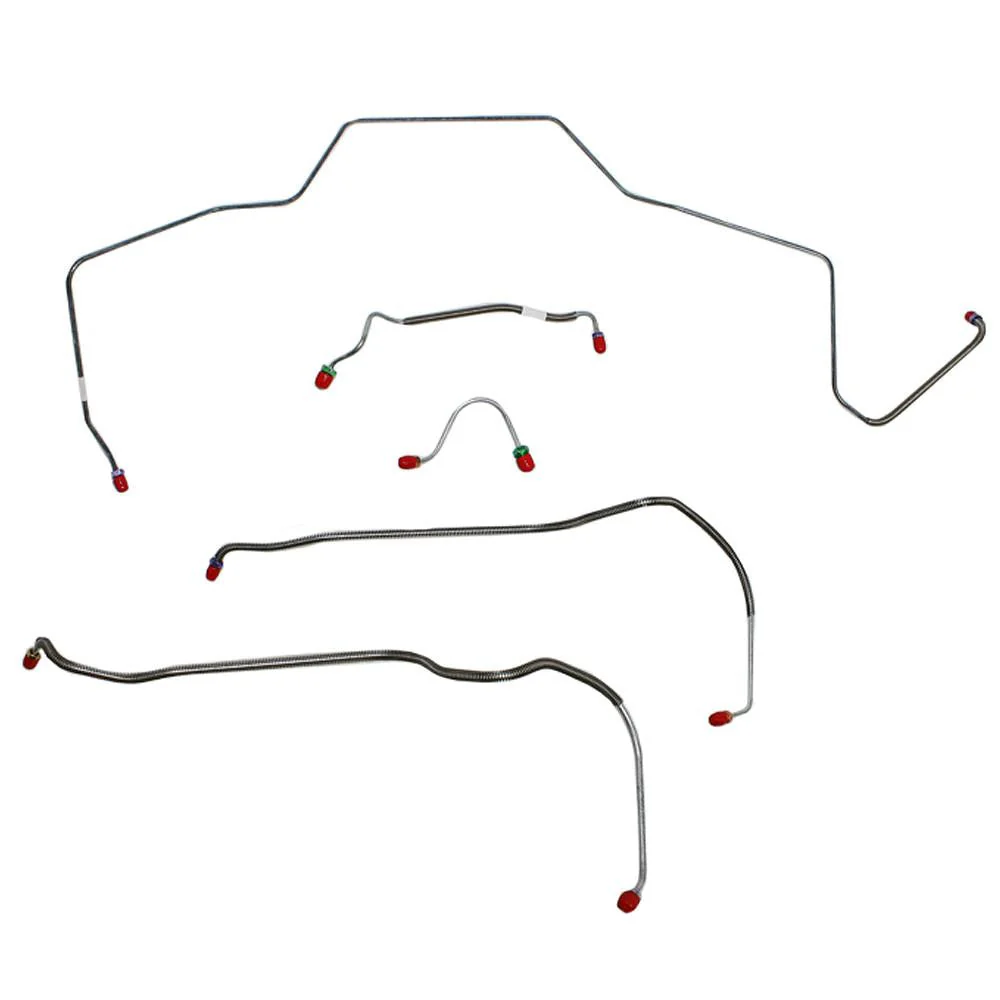 CKT6803- 68 Chevy Malibu, Chevelle, El Camino, (Except Super Sport) w/ Power Disc Brakes, Front 5pc Line Set