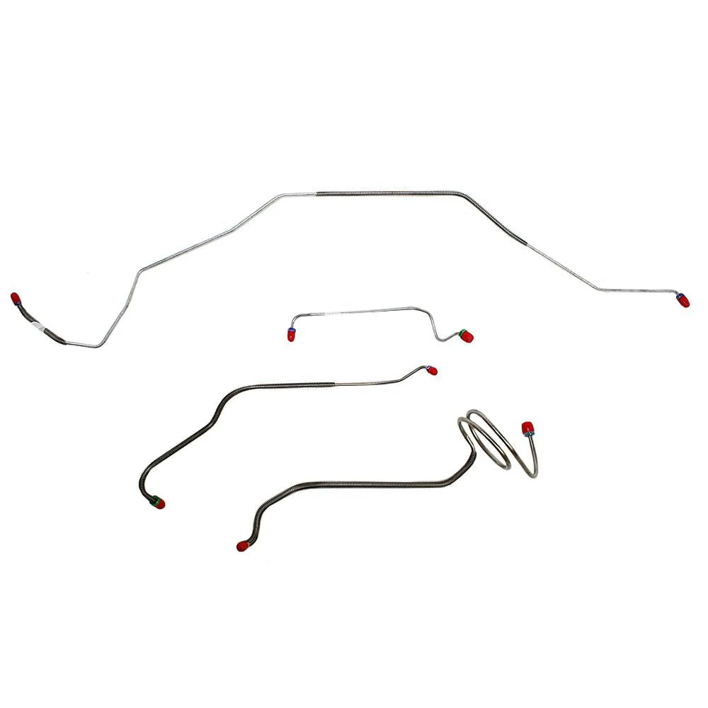 CKT6804- 68 Chevy Malibu SS, Chevelle SS, El Camino SS, (Super Sport ONLY) w/ Standard Drum Brakes, Front 4pc Line Set - Image 2