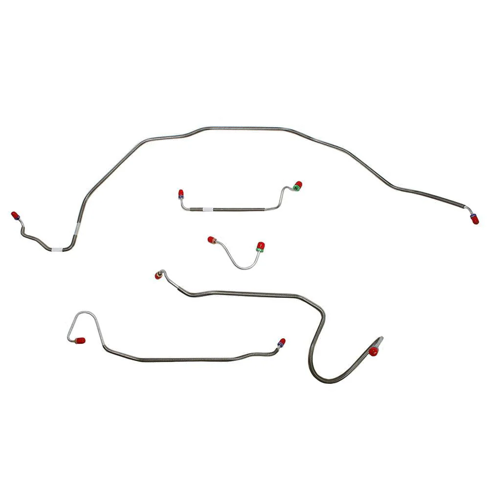 CKT6904- 69 Chevy Chevelle, Malibu, El Camino w/ Standard Disc Brakes, Front 5pc Brake Line Set - Image 2