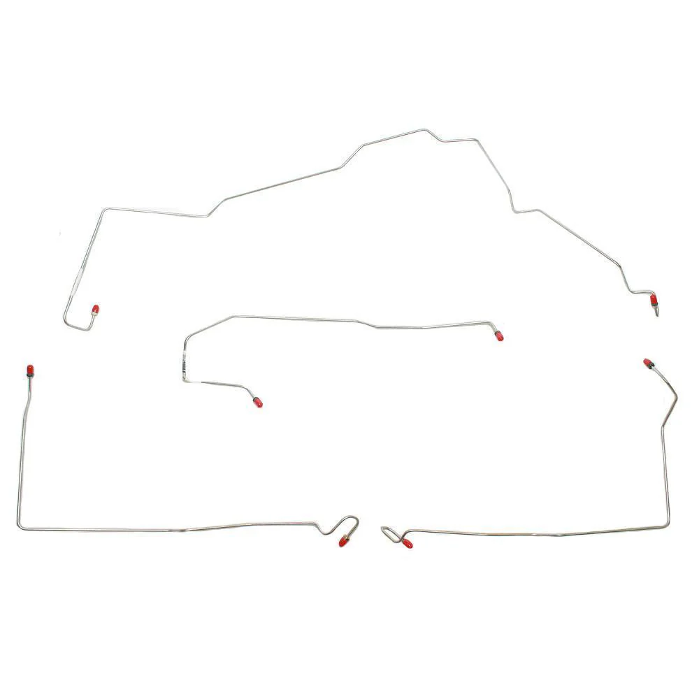 CKT9701- 97-99 Chevy Malibu, 97-99 Oldsmobile Cutlass & Alero/ Pontiac Grand Am; Front Brake Line Kit w/ ABS - Image 2