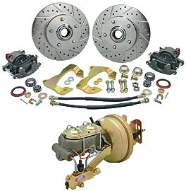 CPP 55-57 Chevy Front Disc Brake Conversion Kit with 8 Booster