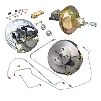 CPP 67 GM A-Body Front Disc Brake Conversion Kit w/ Delco Valve and 11 Booster and Stock Height Sprindle