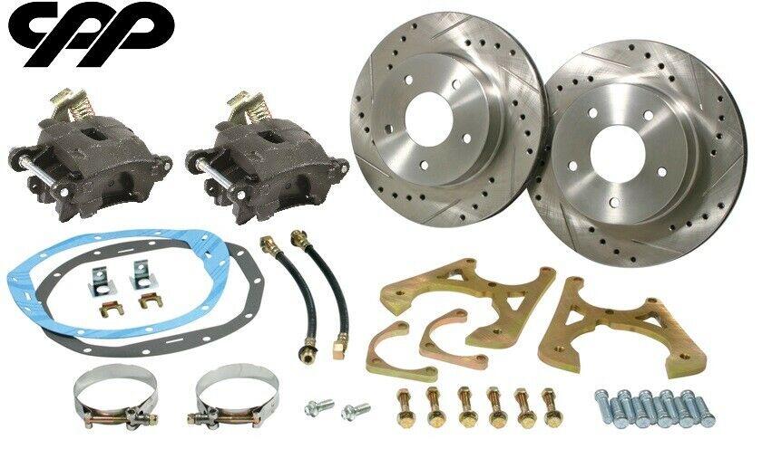 Rear Brake Package 10/12 Bolt Staggered with E-Brake Caliper
