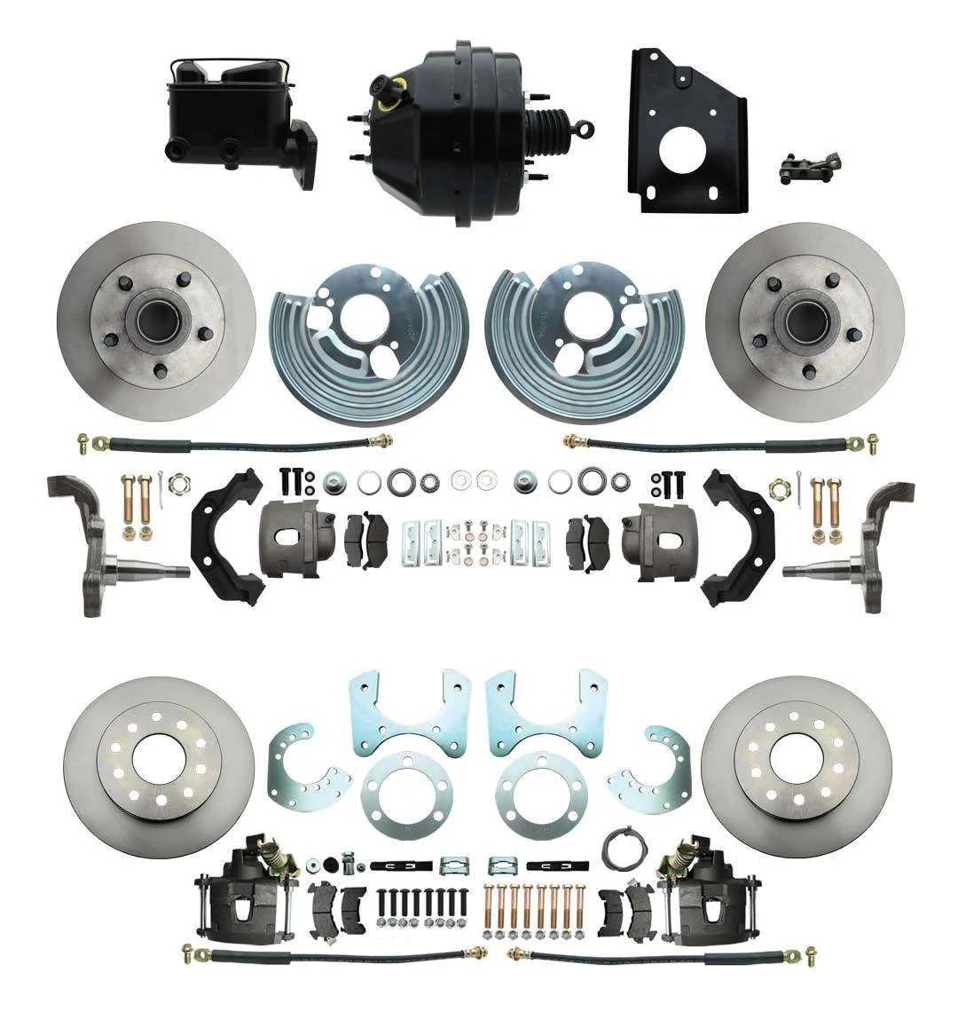DBK6272834-BCK8536-1 - 1966-1970 B Body Front & Rear Disc Brake Conversion Rotor Kit & O.E.M. Booster Conversion w/ Casting Number