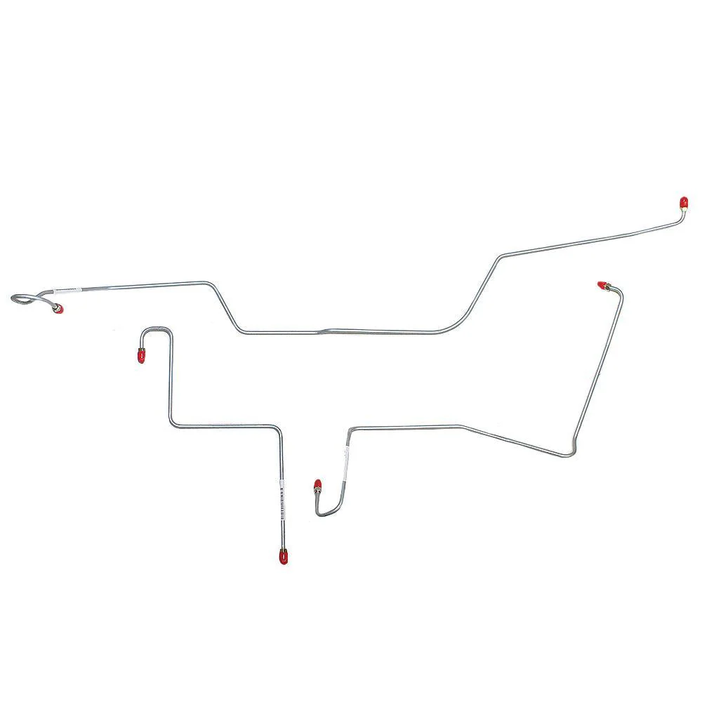 DKT6601- 66 Ford Fairlane w/ Manual Drum Brakes; 3pc Front Brake Line Set