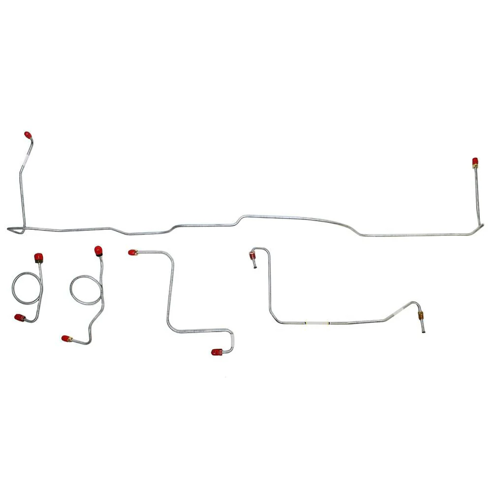 DKT6701- 67 Ford Fairlane w/ Standard Drum Brakes; Front 5pc Brake Line Set