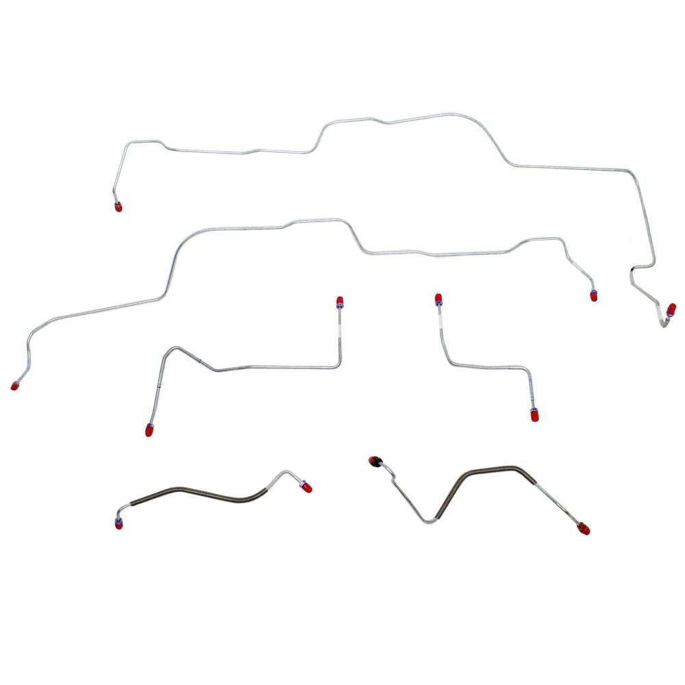 DKT7001- 70-71 Ford Fairlane, Torino w/ Power Disc Brakes; 6pc Front Brake Line Set - Image 2
