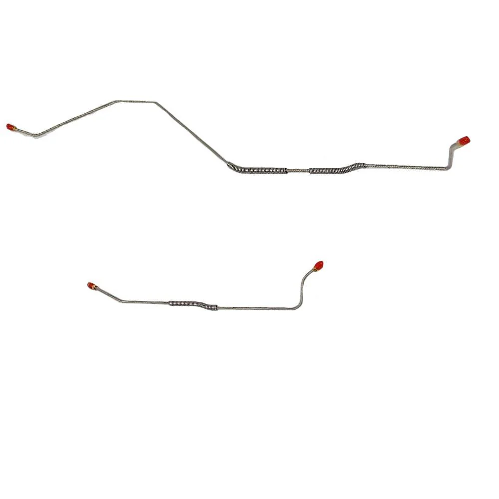 DRA6702- 67 Ford Fairlane w/ 28 Spline/9 Rear Axle 2pc Rear Axle Brake Line Set - Image 2