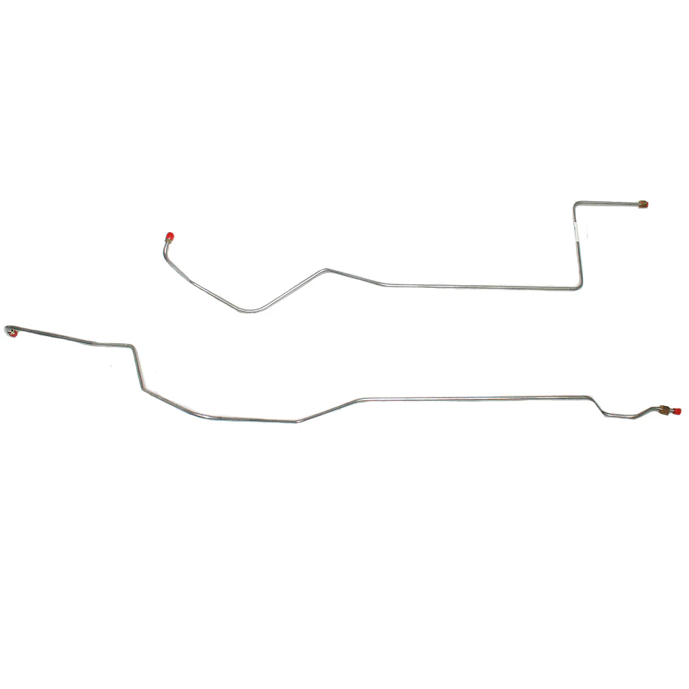 DTC6601SS- 66-67' Ford Fairlane w/ 8cyl, C6 Transmission; 2pc Transmission Cooler Line Set; Stainless