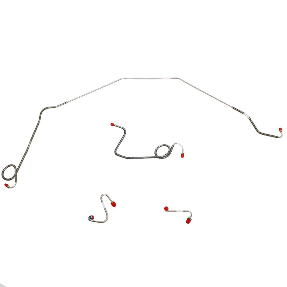 FKT6904- 69 Pontiac Firebird, Power Drums, Front 4pc Brake Line Set