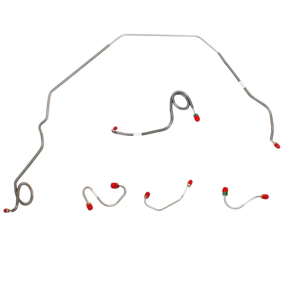 FKT6906- 69 Pontiac Firebird, Power Disc, Front 5pc Brake Line Set