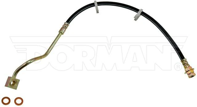 FLH381185- 99-04 Ford F-250 / F-350 SuperDuty 4wd AWABS Left Front Brake Hose; Rubber