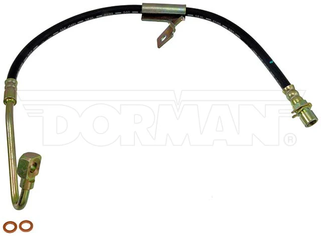 FLH381344- 00-05 Blazer or Jimmy with ZR2 / High Wider, Left Front Brake Hose; Rubber