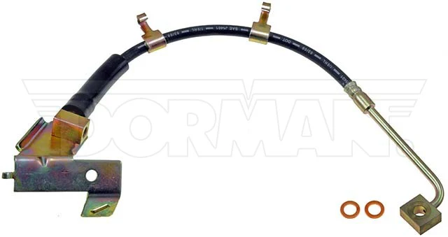 FLH620181- 02-05 Ram 1500 AWABS Right Front Brake Hose; Rubber
