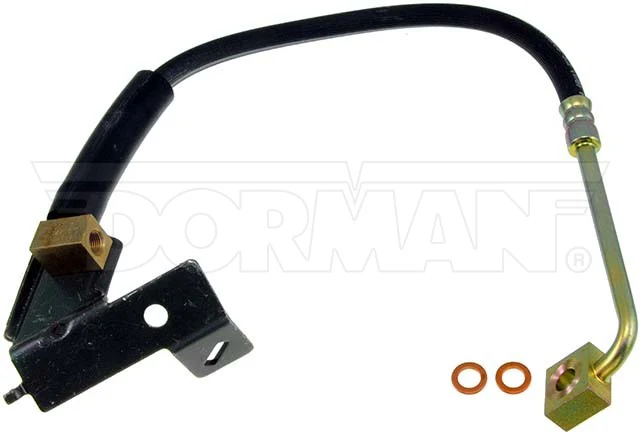 FLH620183- 02-05 Ram 1500 RWABS Right Front Brake Hose; Rubber