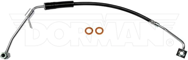 FLH620184- 02-05 Ram 1500 RWABS Left Front Brake Hose; Rubber