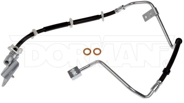 FLH620186- 99-04 Jeep Grand Cherokee Left Front Brake Hose; Rubber