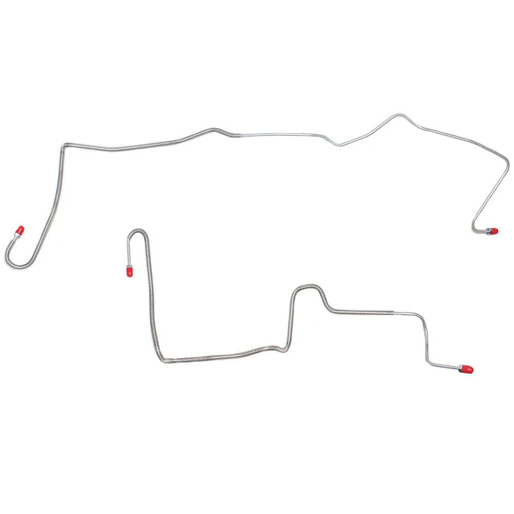 FRA8202- 82-83 Chevy Camaro/ Pontiac Firebird, w/ J65 Rear Disc Brakes, Lines Connect to Calipers, Both Sides (NO HOSES), Rear Axle Brake Line Set - Image 2