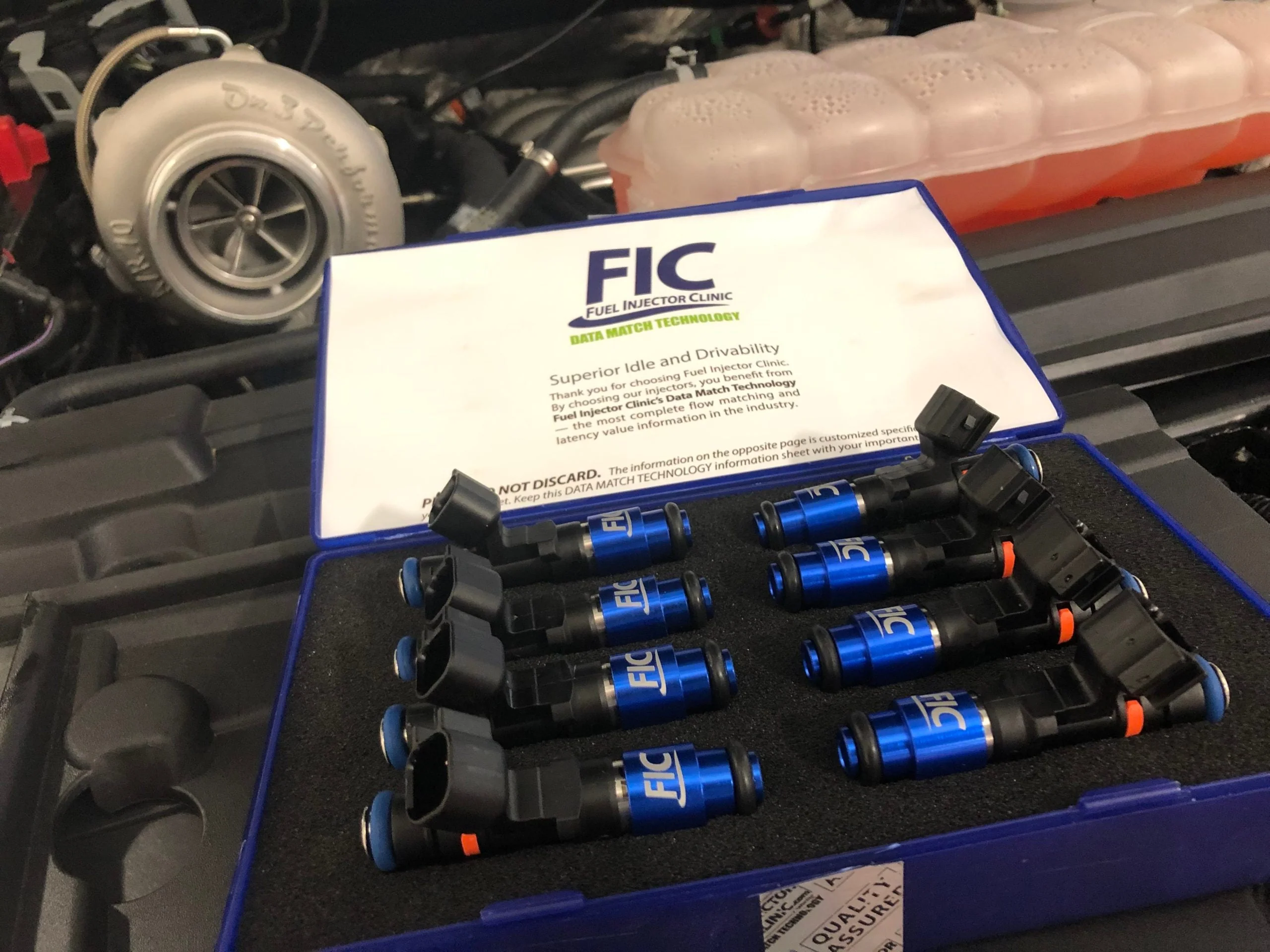 1000CC (85 LBS/HR AT 43.5 PSI FUEL PRESSURE) FIC FUEL INJECTOR CLINIC INJECTOR SET FOR MUSTANG GT (2005+)/GT350 (2015-2016)/ BOSS 302 (2012-2013)/COBRA (1999-2004) (HIGH-Z) - Image 4