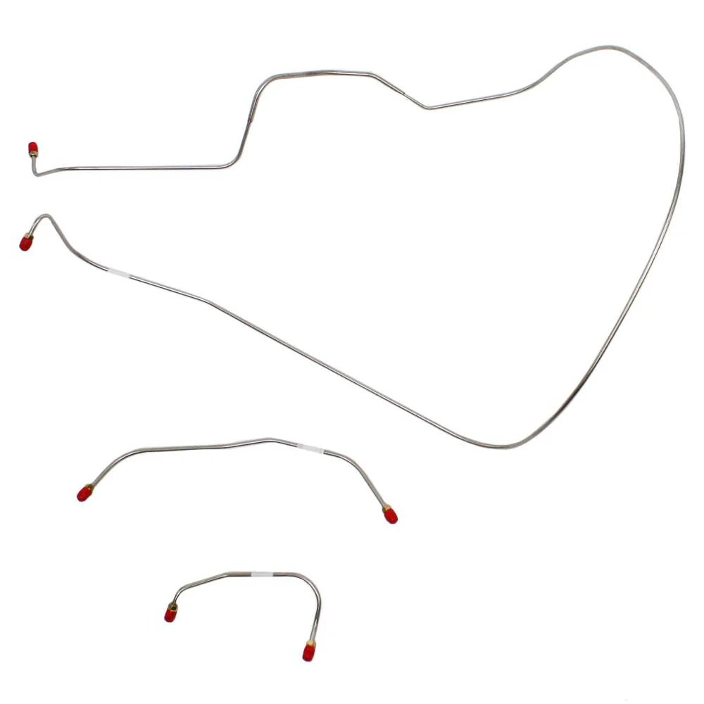 GKT6102- 61-62 Ford Galaxie, Hi-Performance; 3pc Front Brake Line Set - Image 2