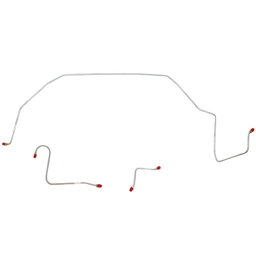 GKT6502- 65 Ford Galaxie w/ Power Brakes, Front 3pc Brake Line Set