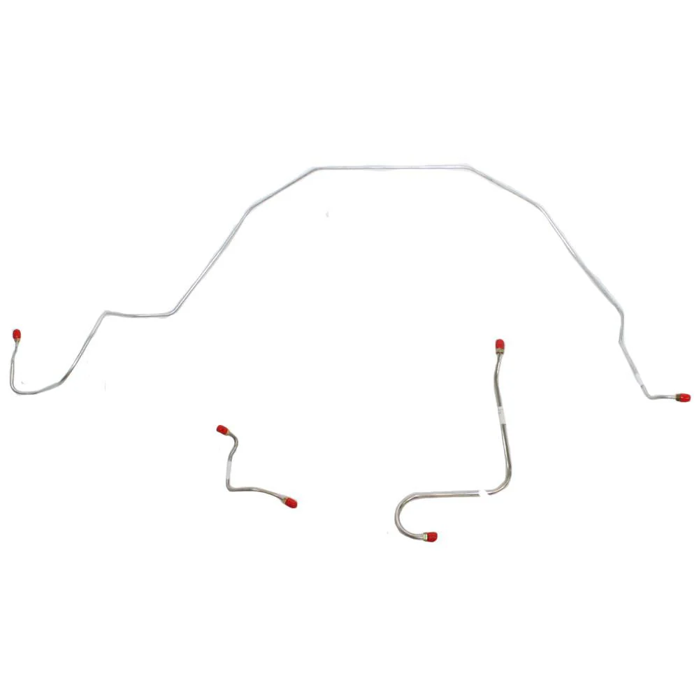 GKT6602- 66 Ford Galaxie w/ Power Brakes, Front 3pc Brake Line Set